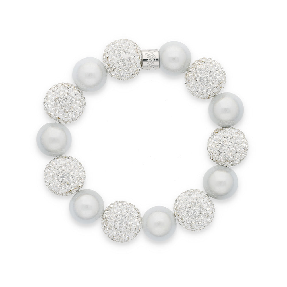 Perlenarmband "Schneeweiß"