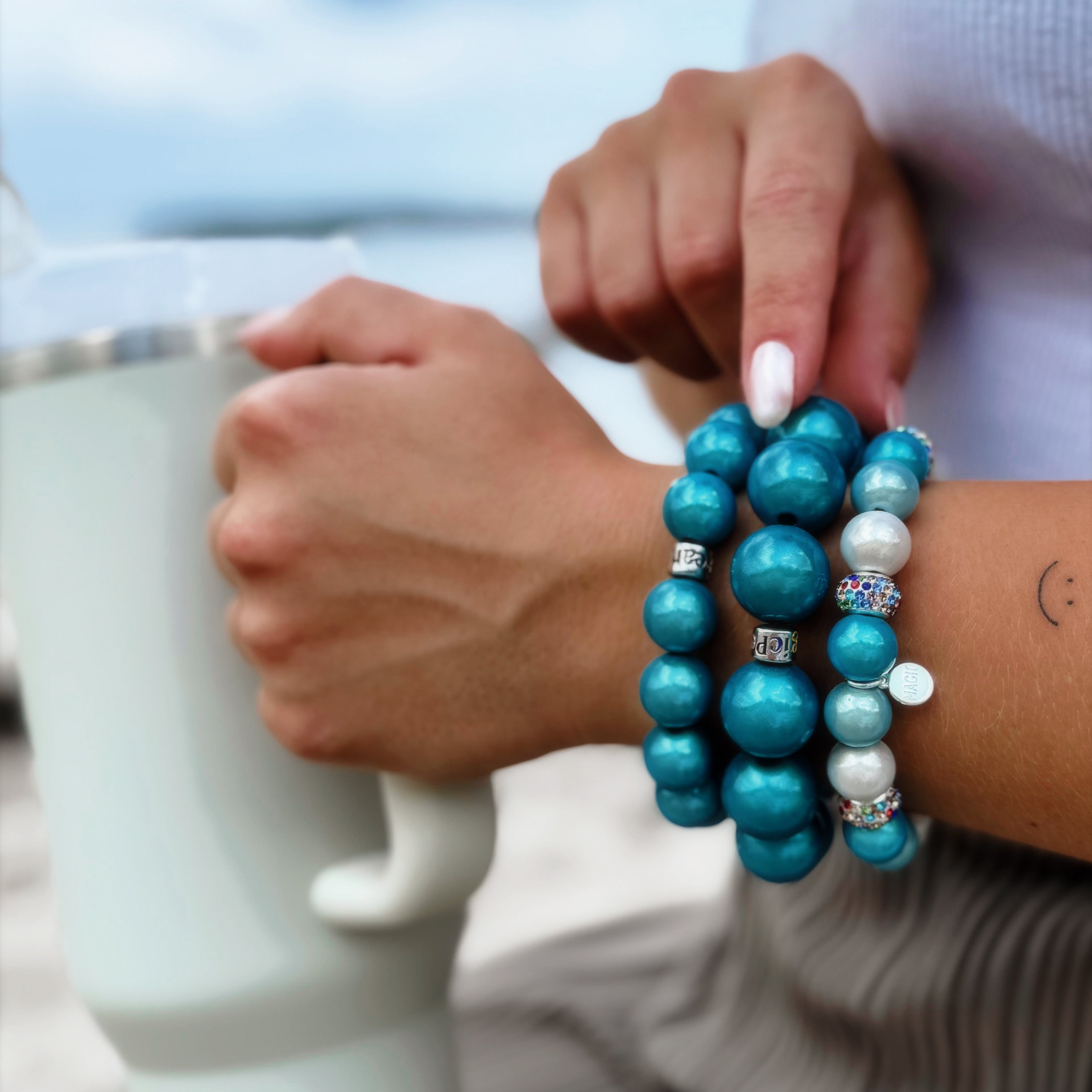 Santorini Bay Perlenarmband