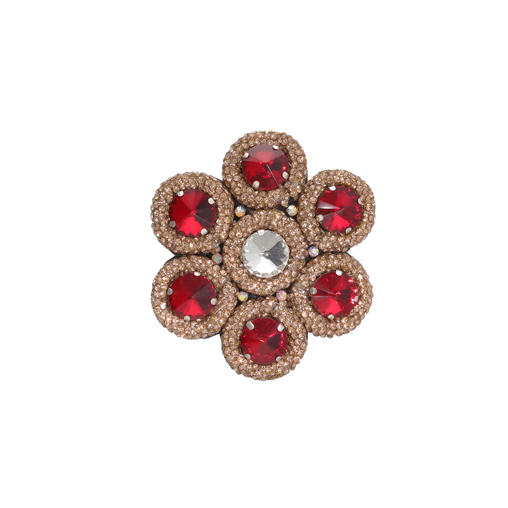 Brosche "Crown Romance Royal Red"