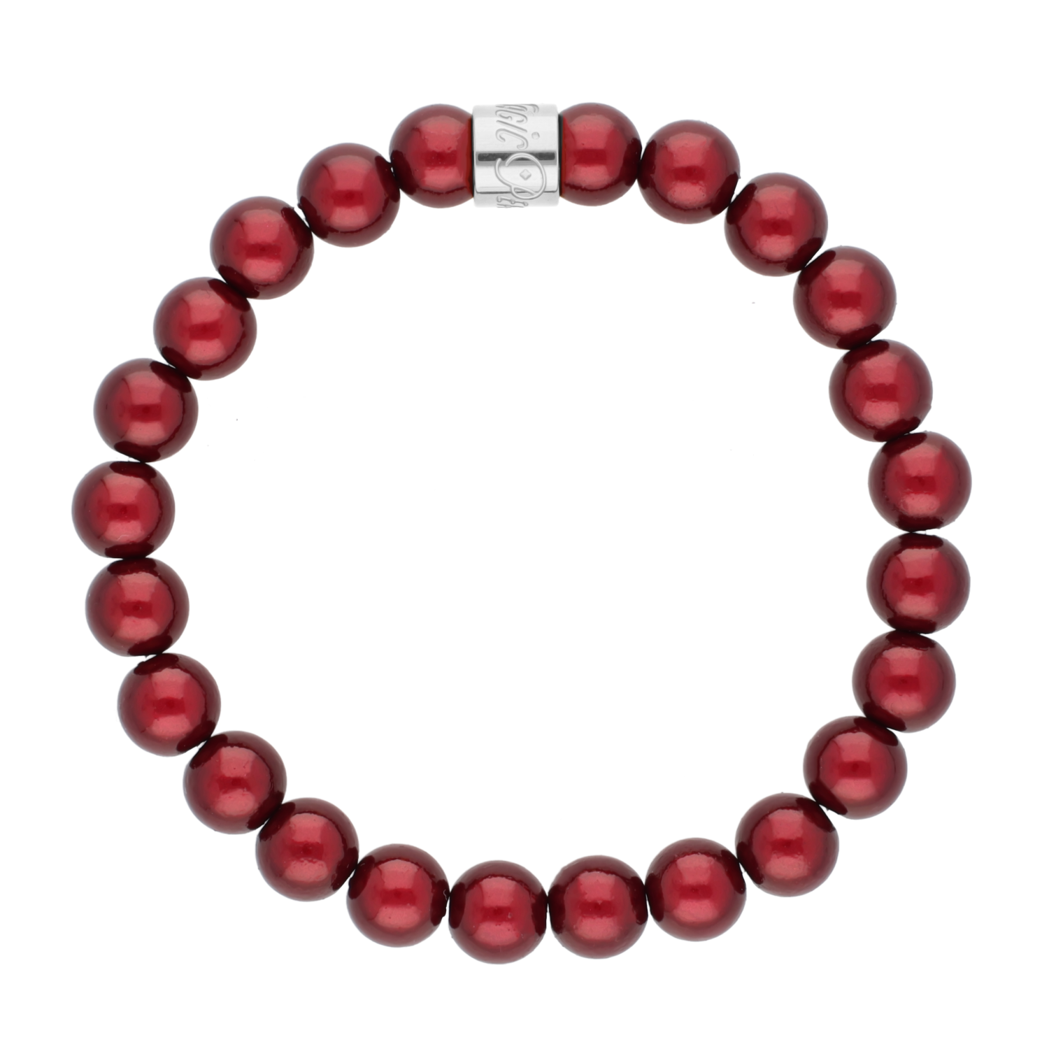 Perlenarmband Burgundy Fine
