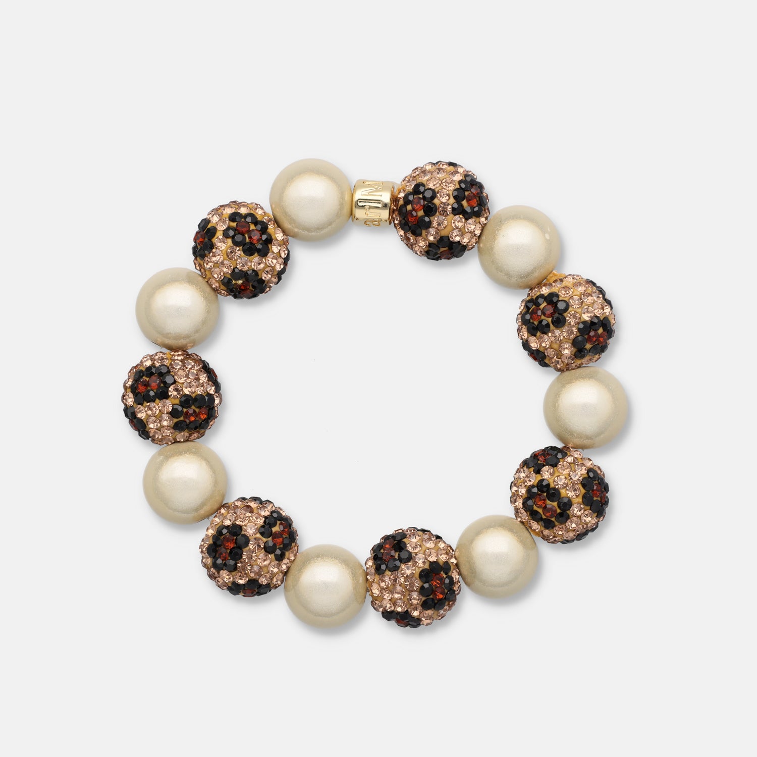 Perlenarmband "Leopardenglanz"