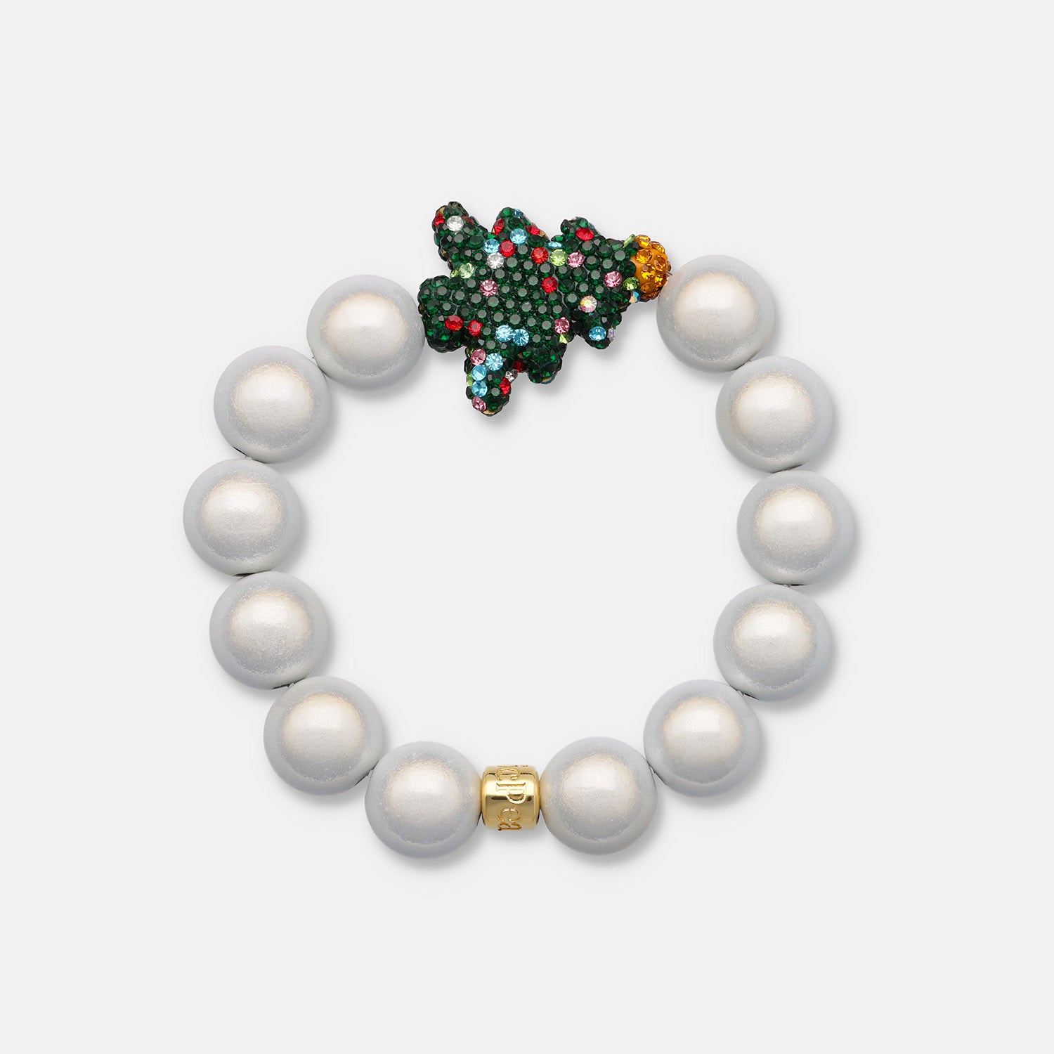 Perlenarmband "Tannenschimmer"