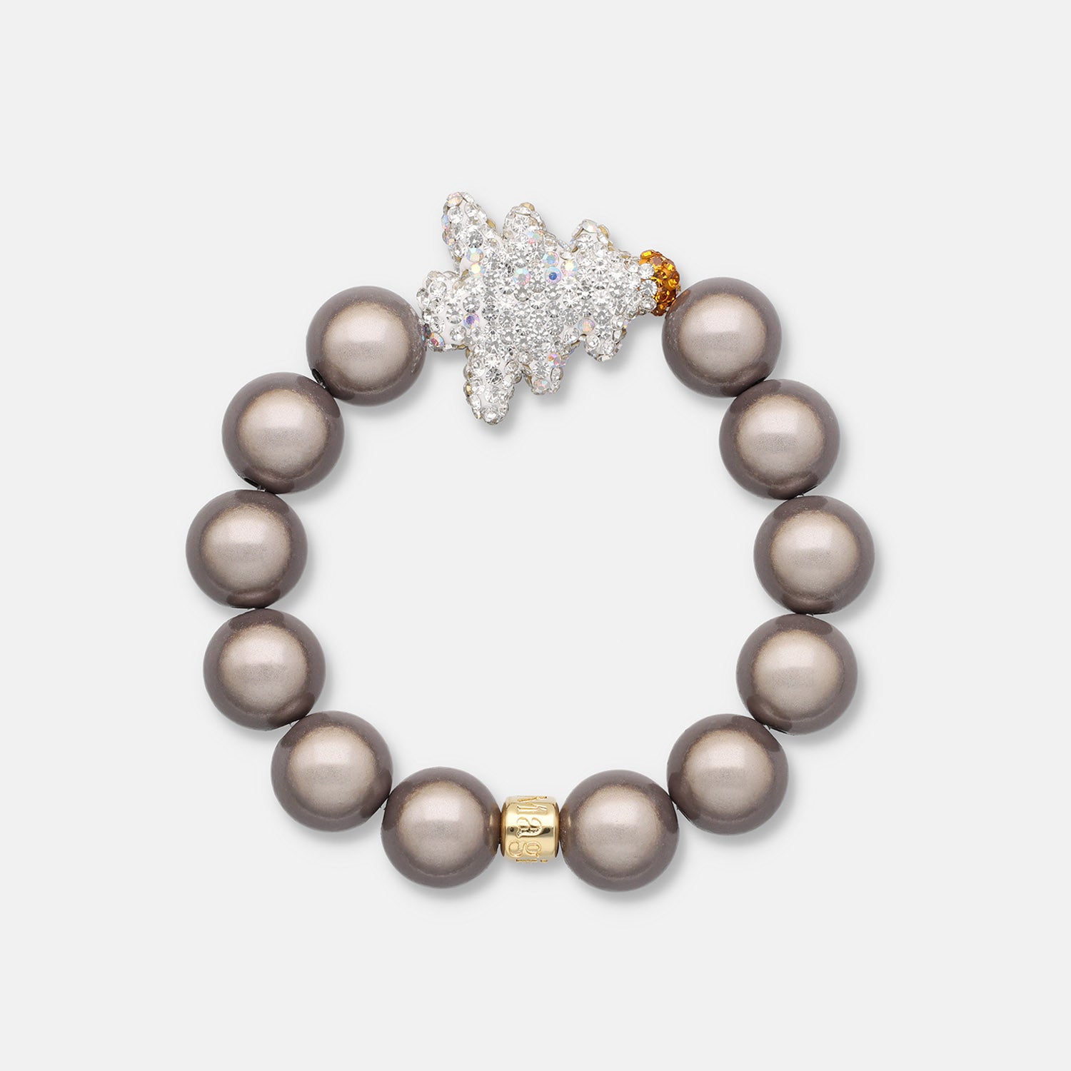 Perlenarmband "Schneelicht"