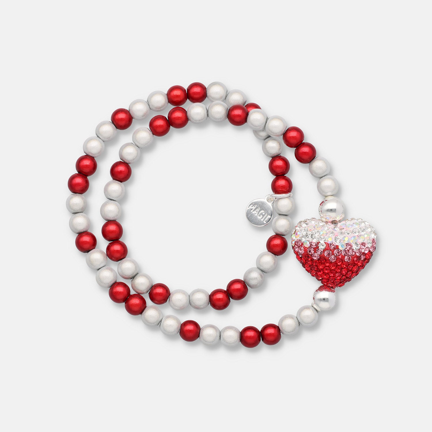 Perlenarmband "Twisted Love Silver"