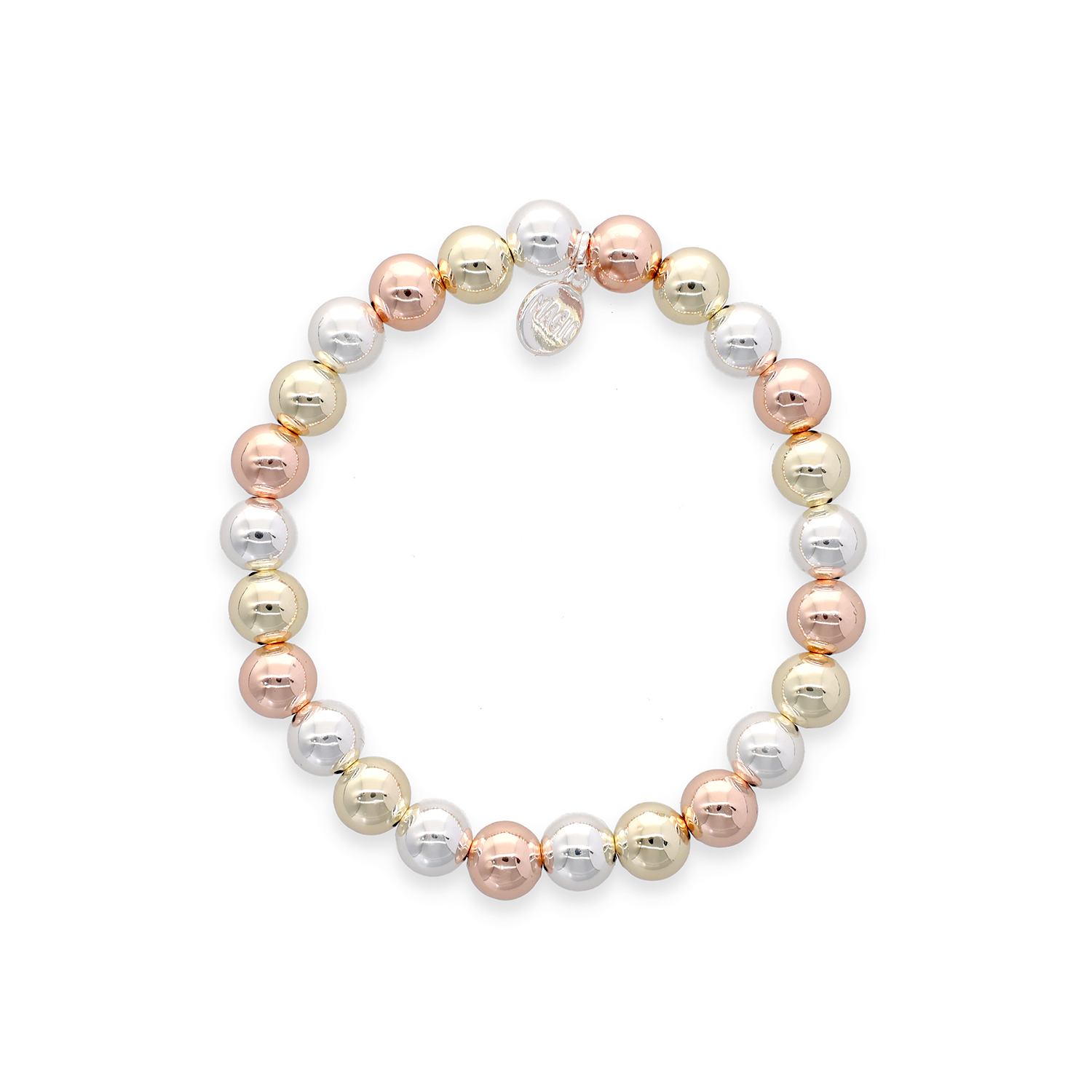 Perlenarmband Chunky Tricolor