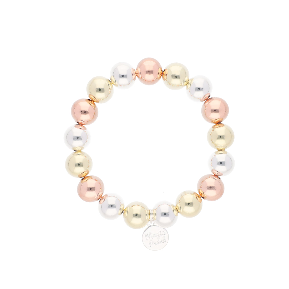 Perlenarmband Chunky Tricolor