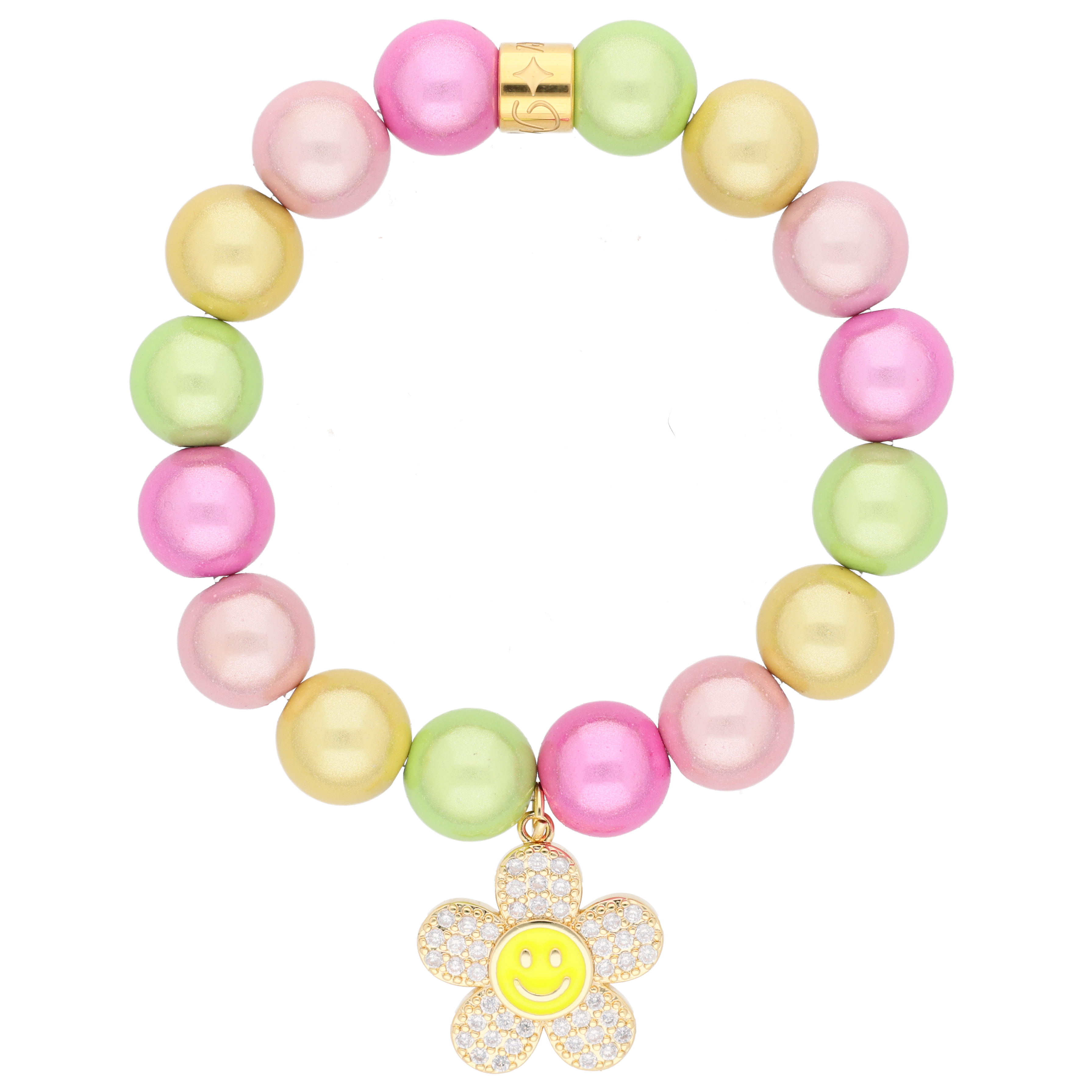 Perlenarmband "Flower Power"