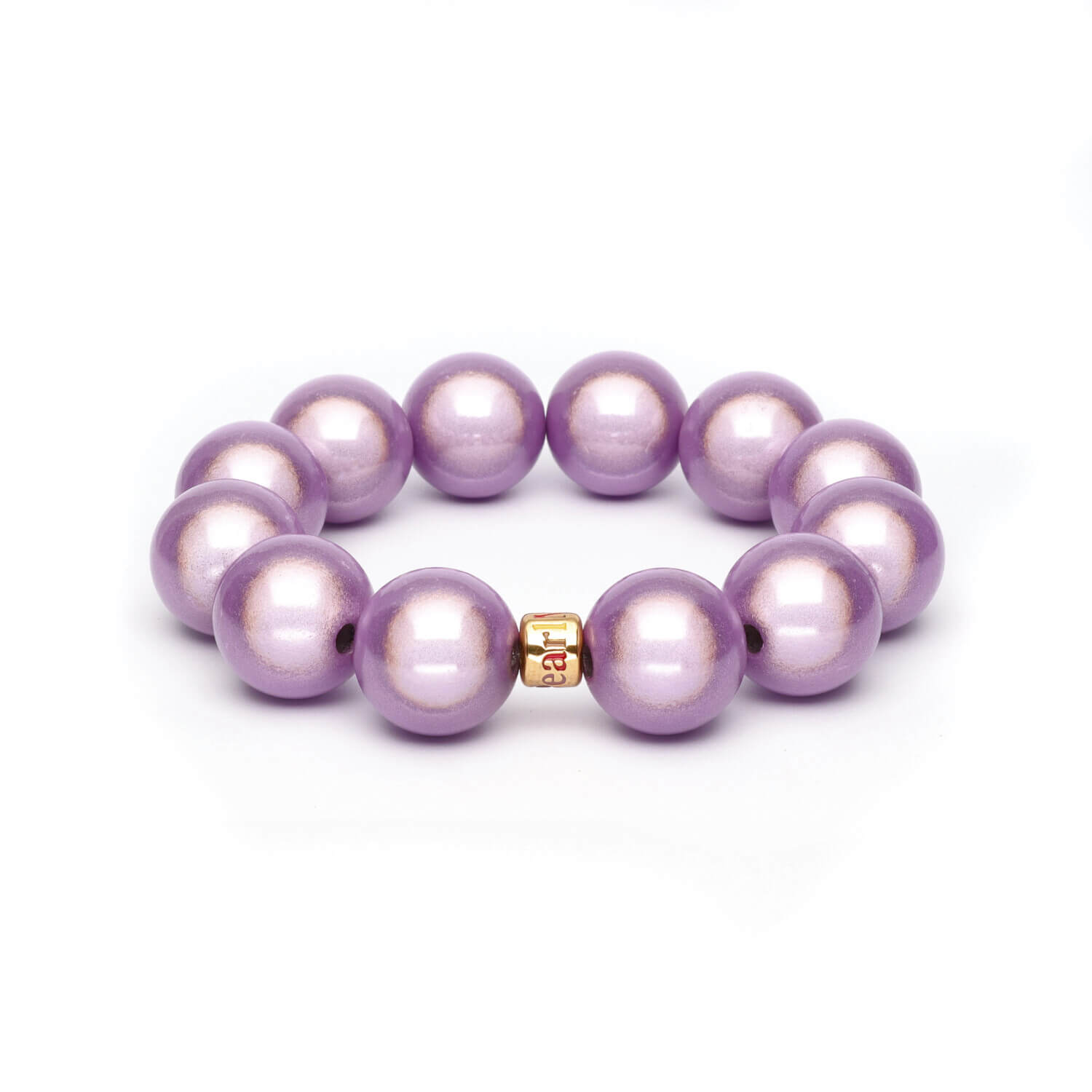 Perlenarmband "Big Flieder"