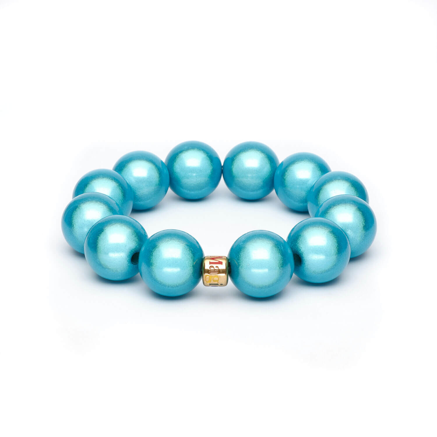 Perlenarmband "Big Aqua"