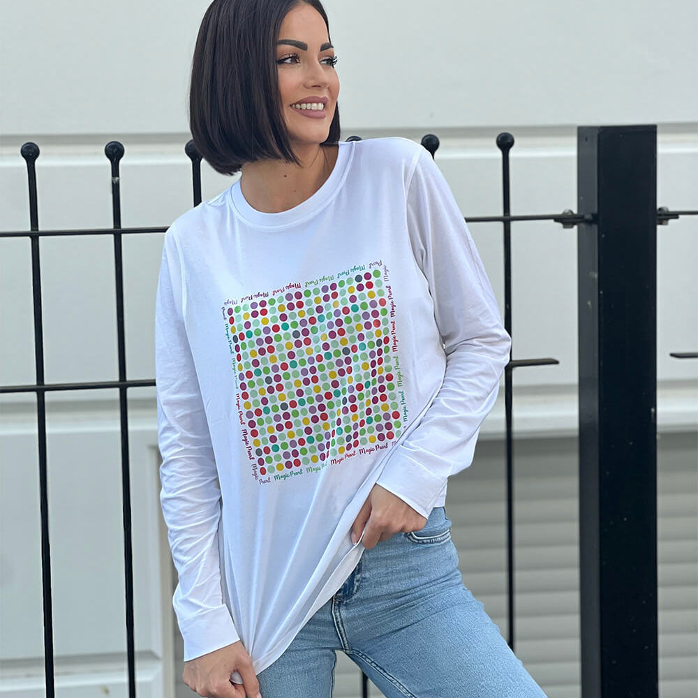 Langarmshirt "Colorful Bubbles"