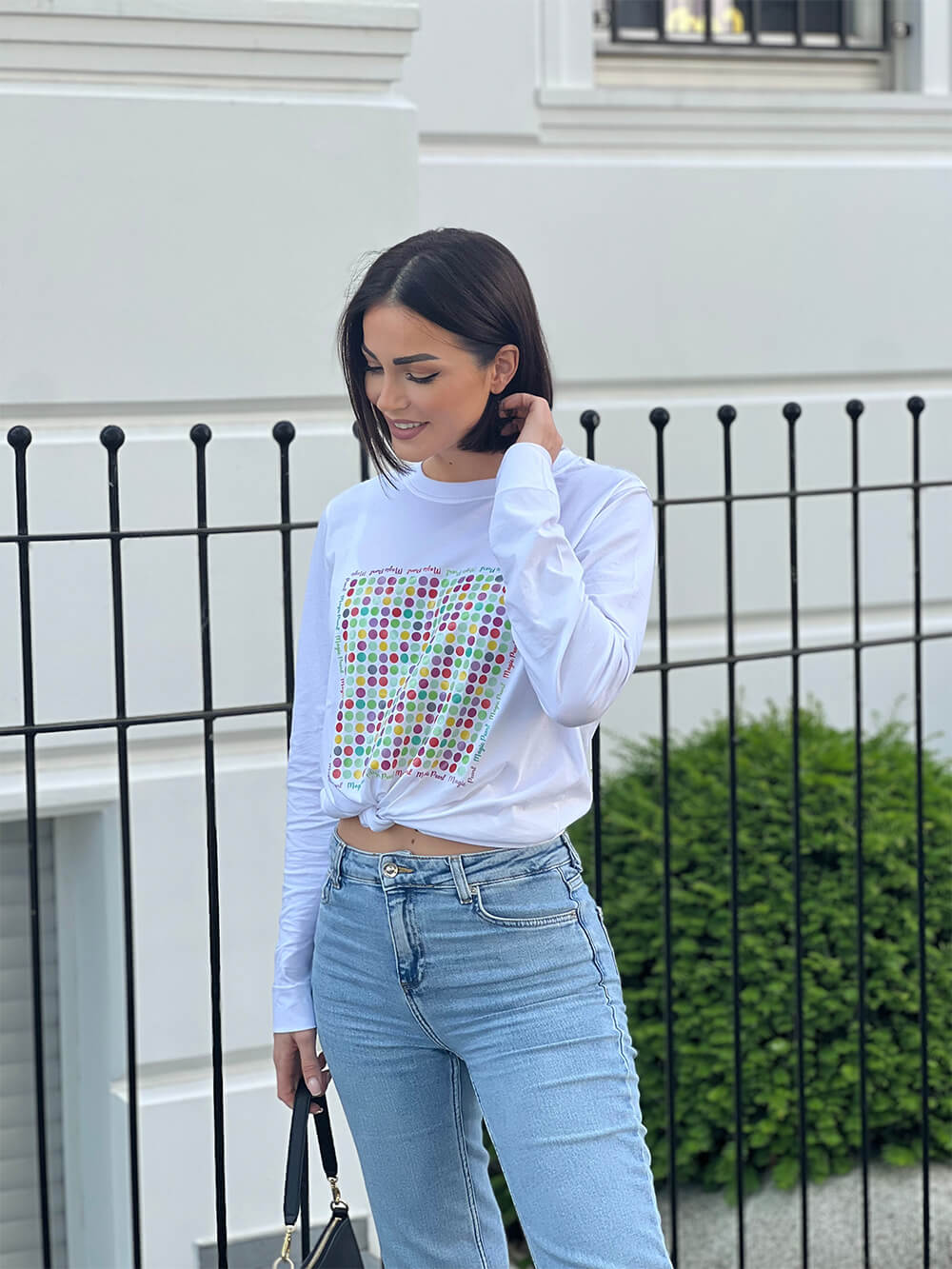 Langarmshirt "Colorful Bubbles"
