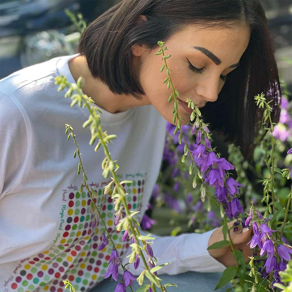 Langarmshirt "Colorful Bubbles"