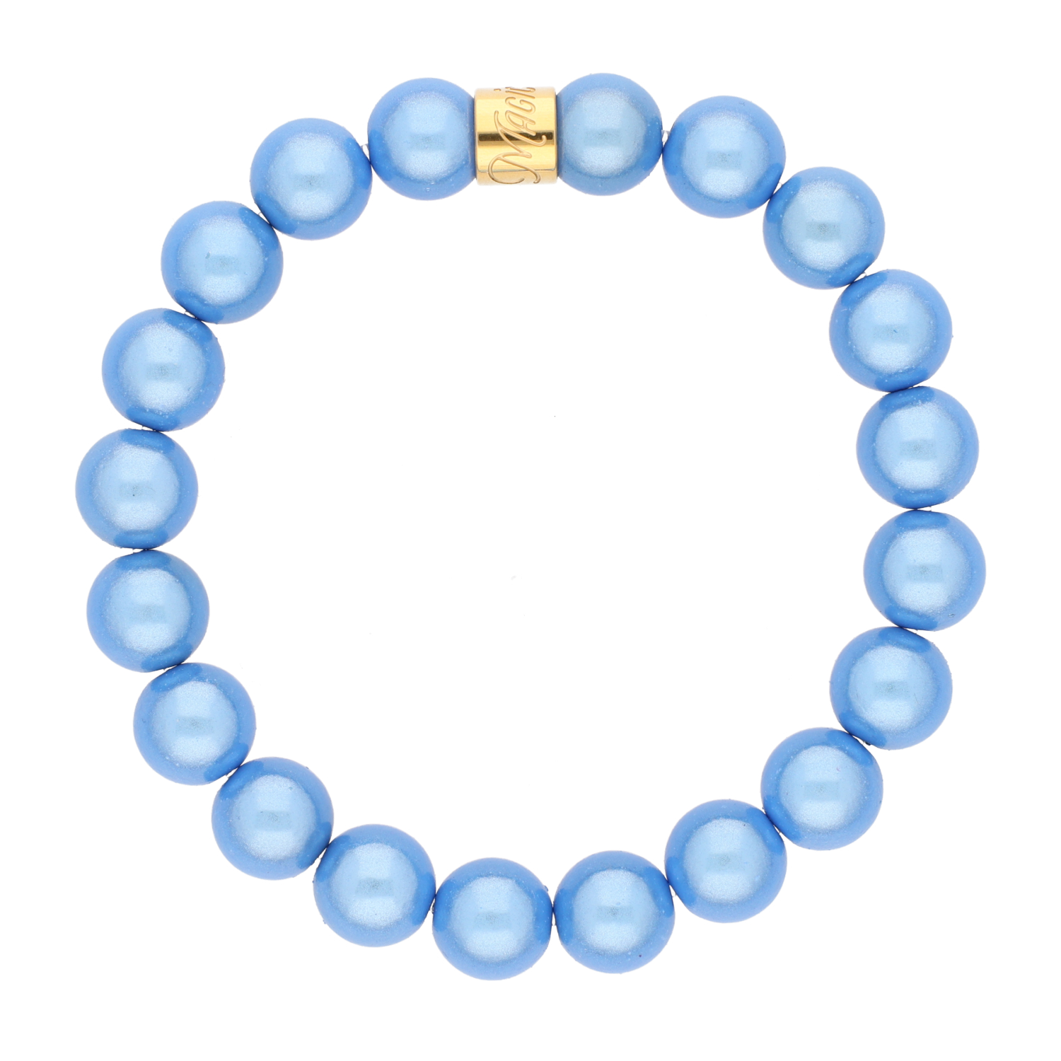 Perlenarmband Jeans Blue
