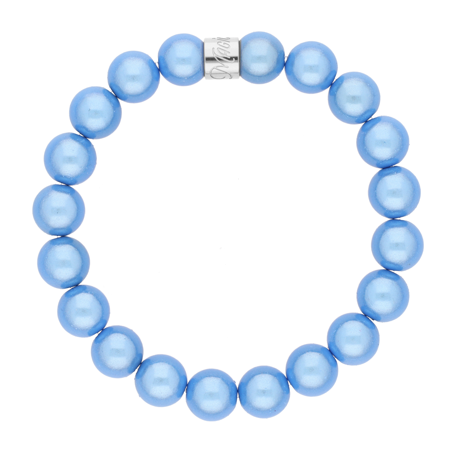 Perlenarmband Jeans Blue