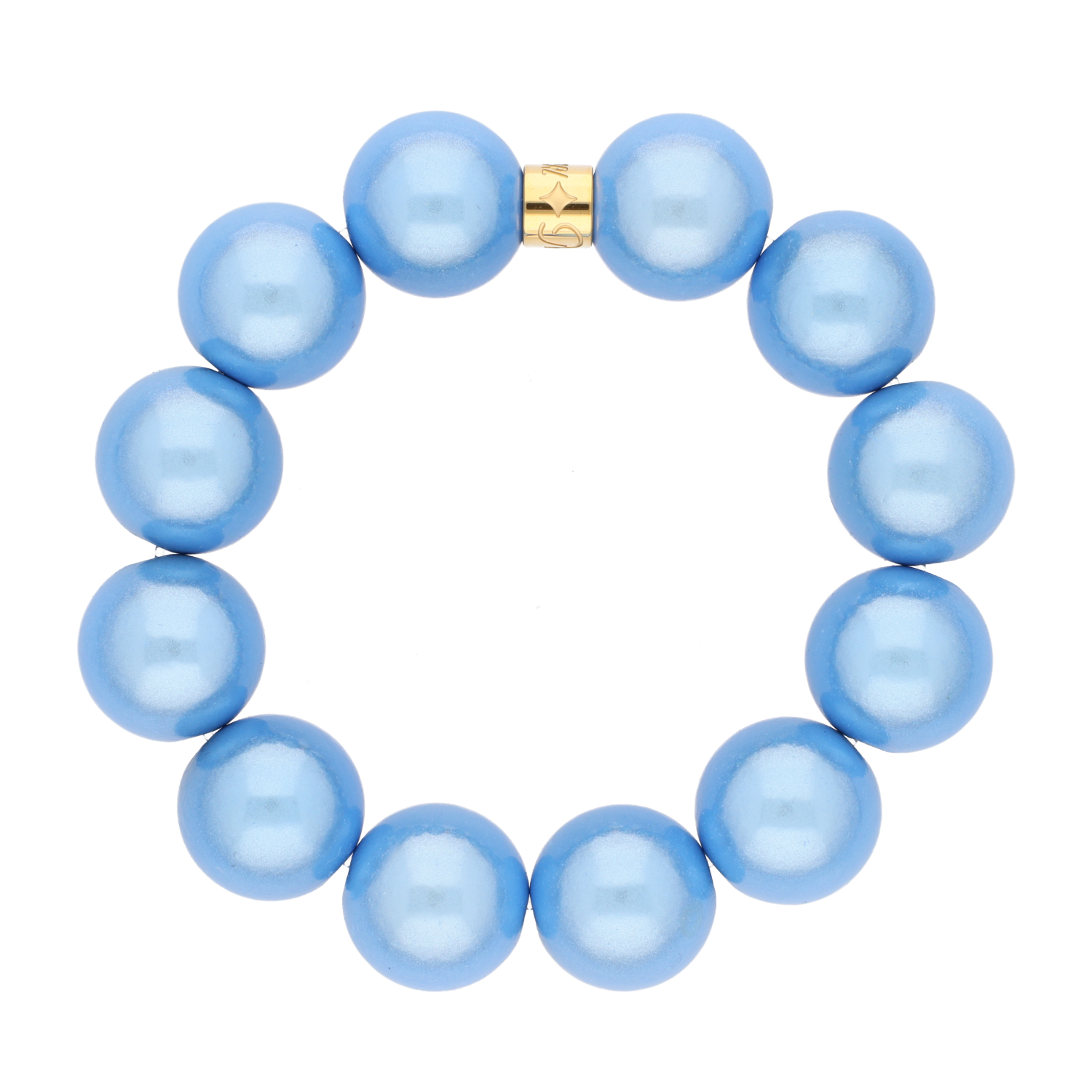 Perlenarmband Jeans Blue