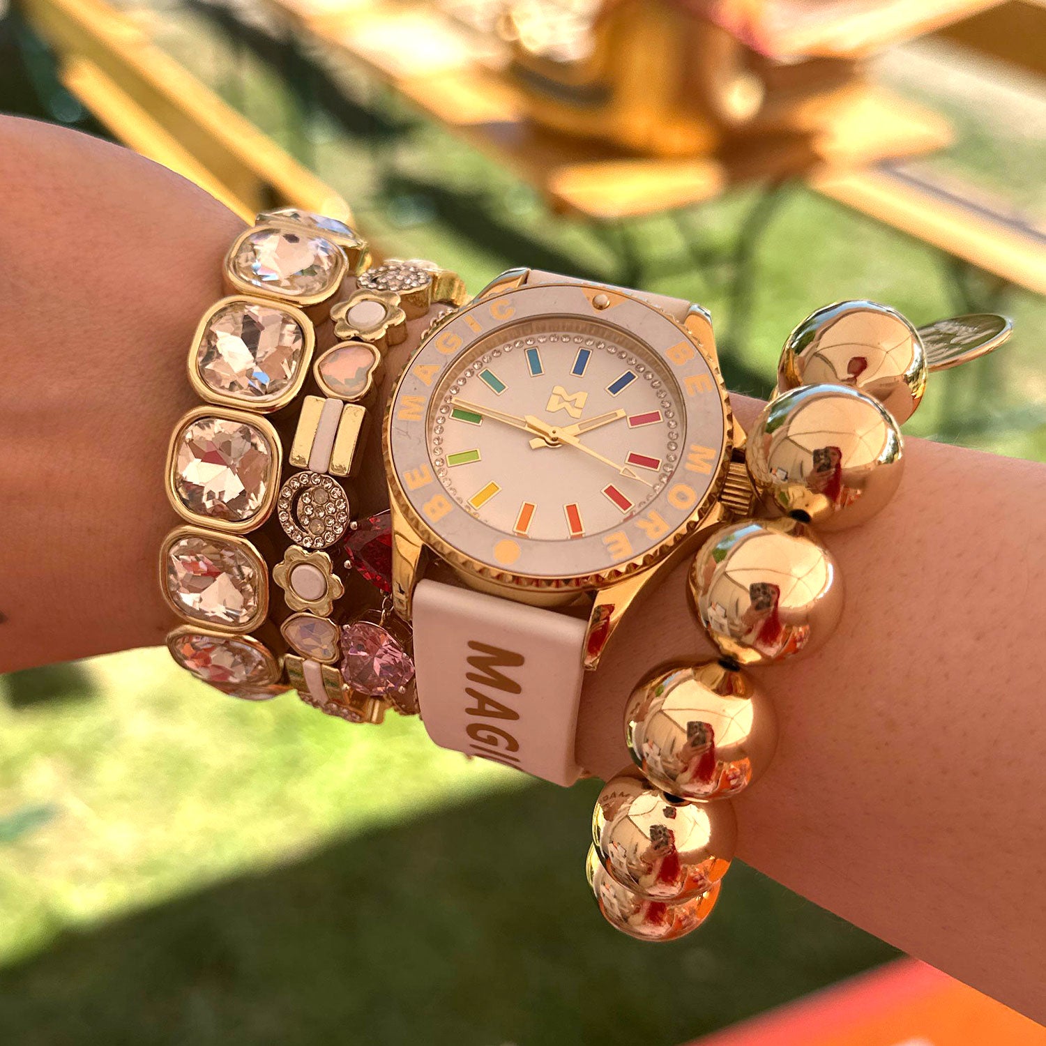 Lucky Gems Armband - White