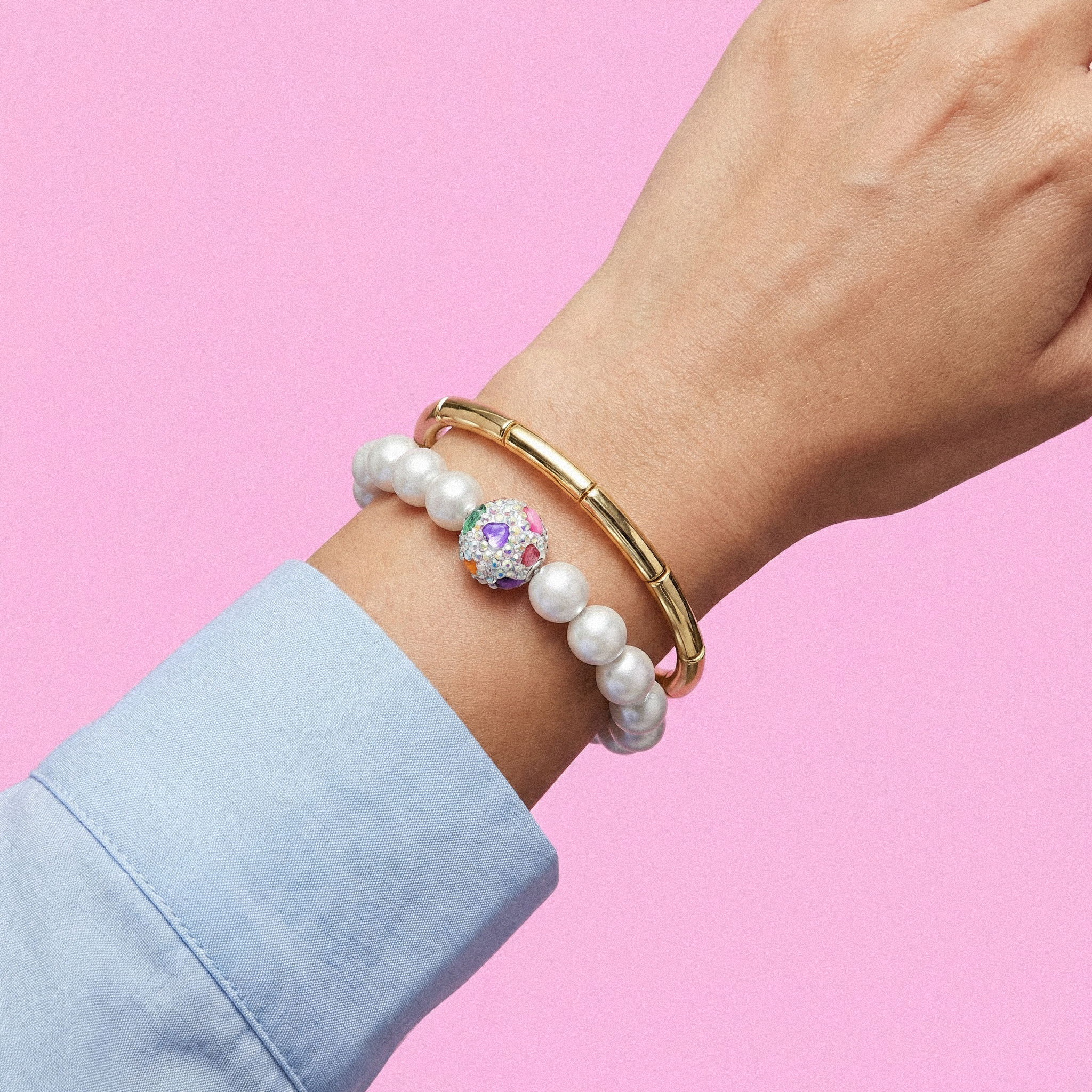 Perlenarmband "Colorful Crystal"