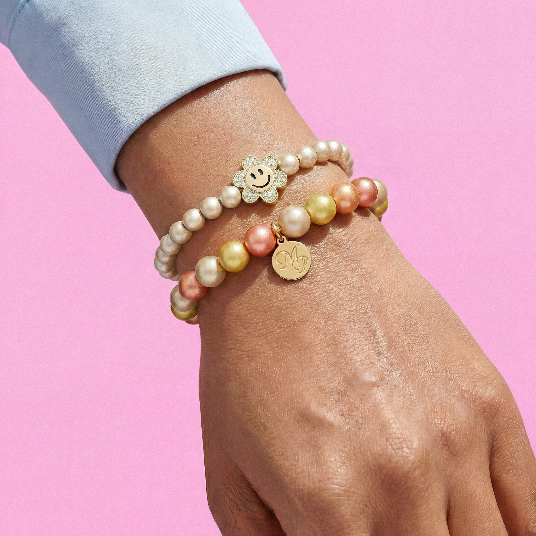 Perlenarmband "Flower Smile"