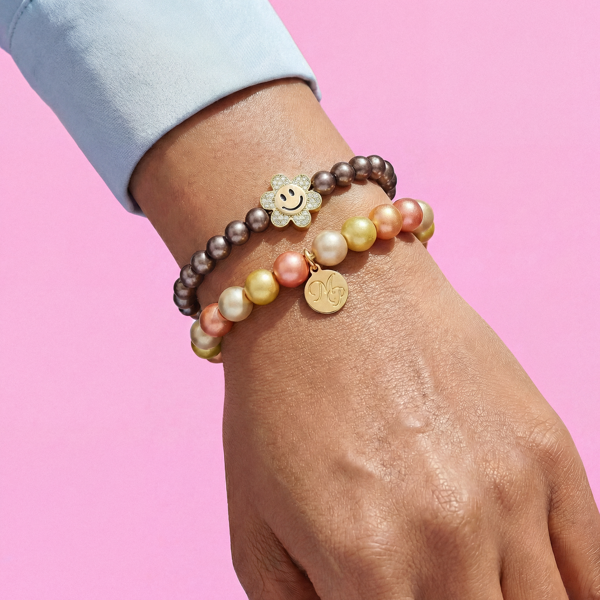 Perlenarmband "Flower Smile"