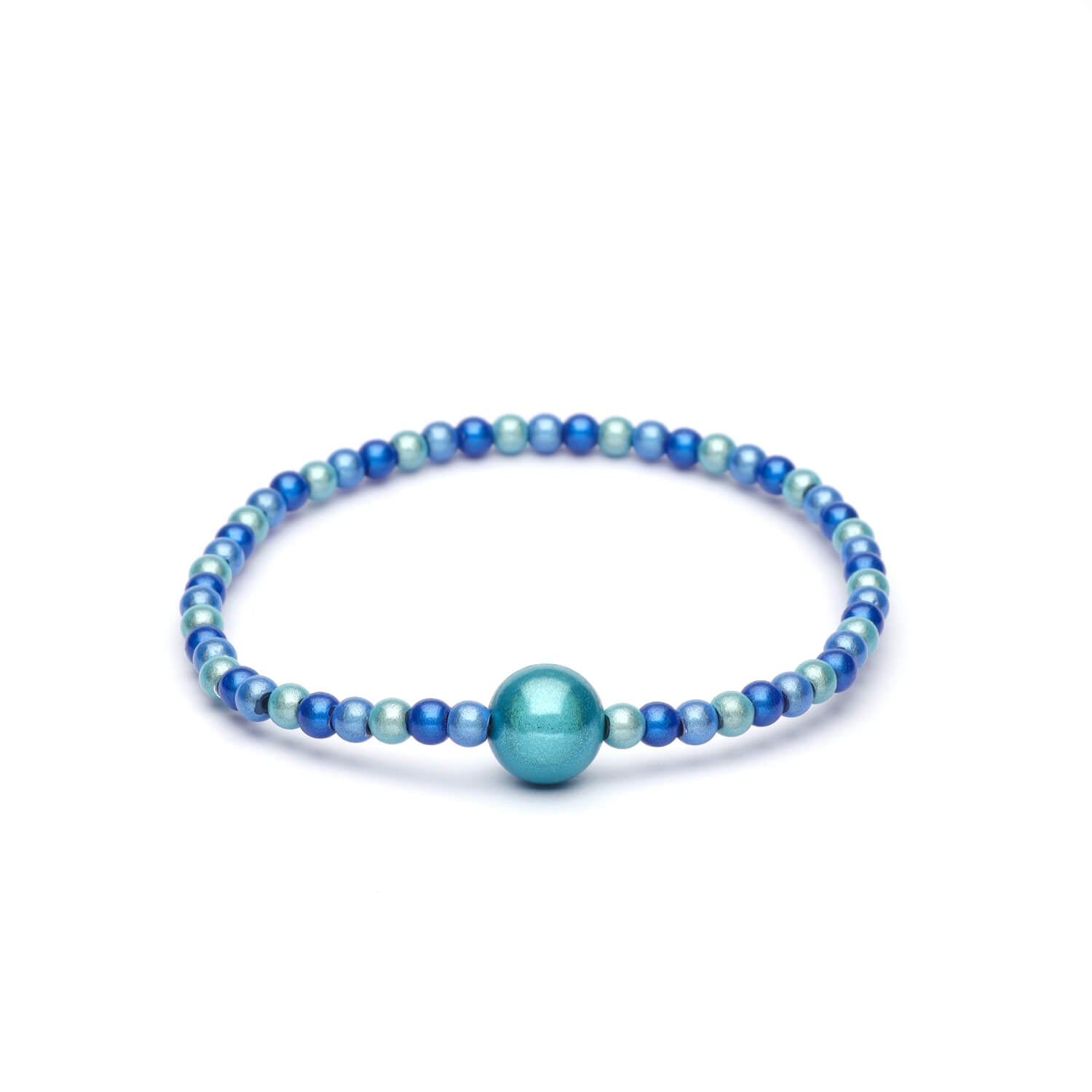 Perlenarmband "Mini Blue"