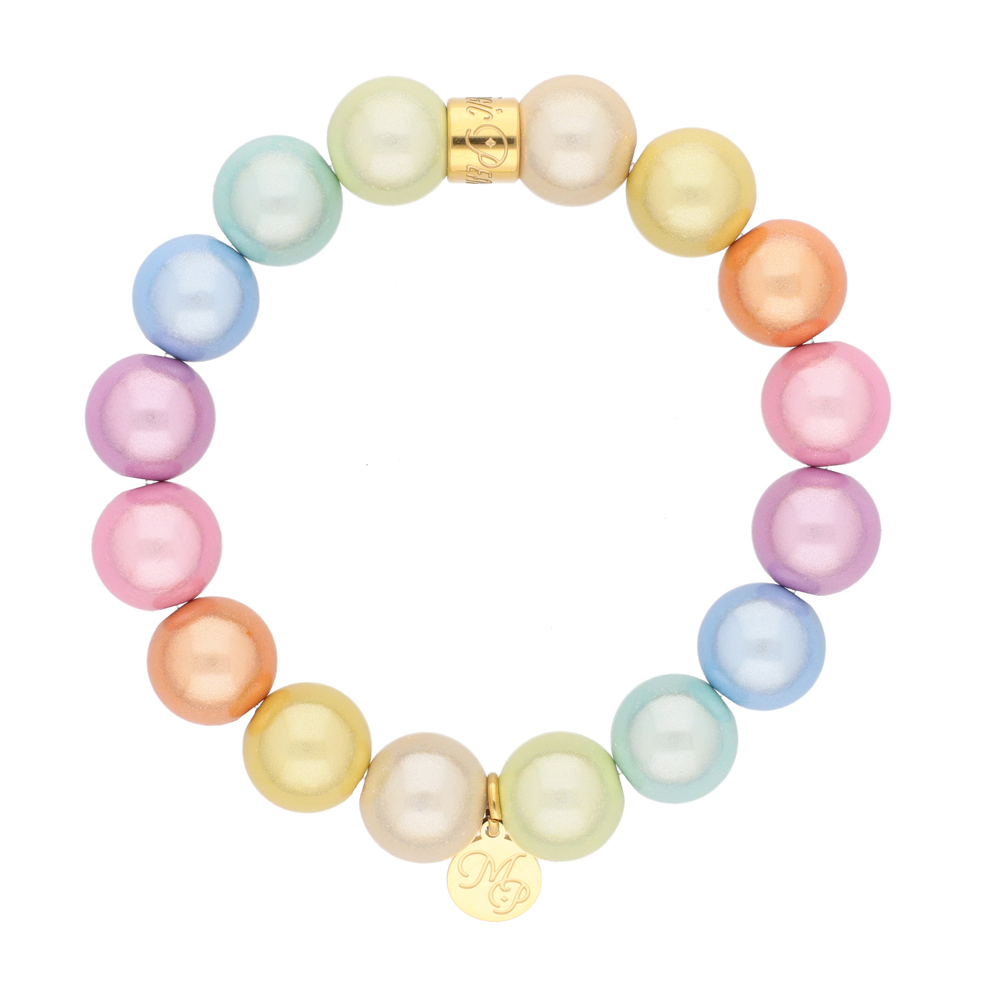 Perlenarmband "Pastell Rainbow"