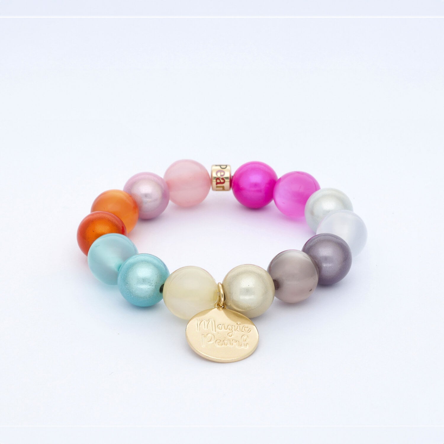 Perlenarmband Iced Rainbow