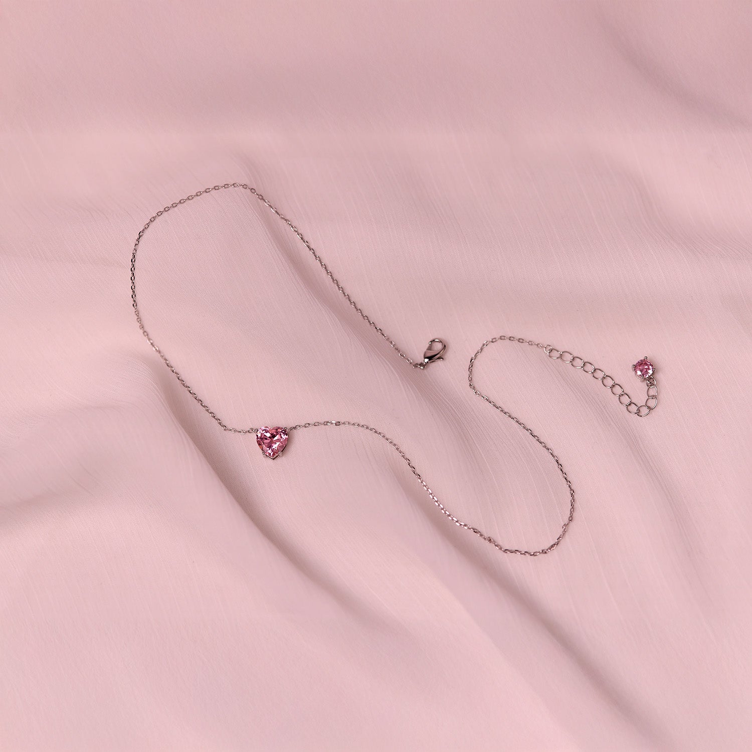 Geschenkbox "Crystal Love Heart Rosé Silber "