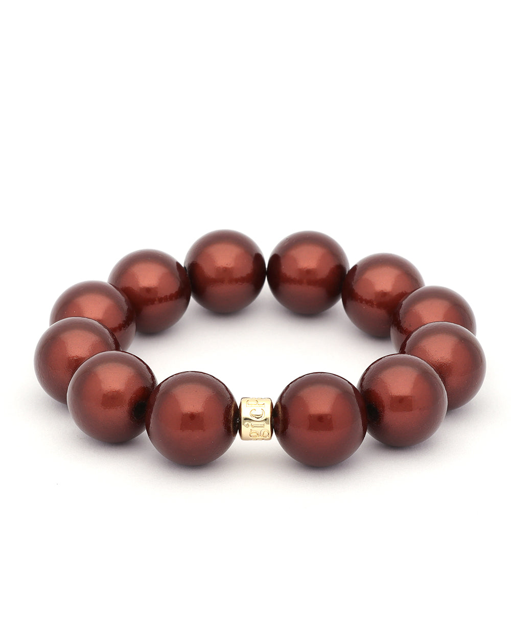 Perlenarmband "Big Espresso"