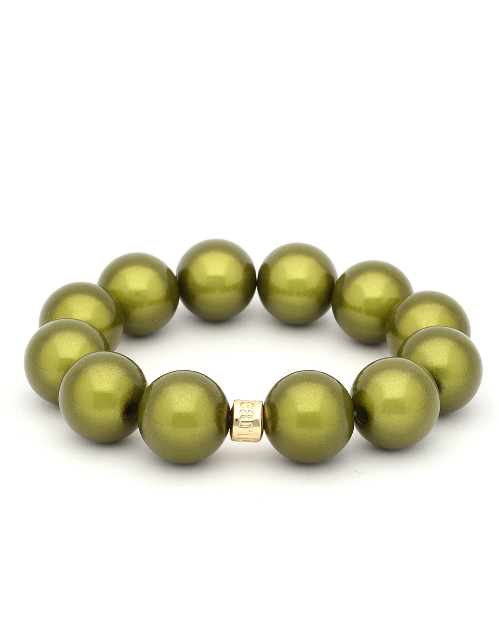 Perlenarmband "Big Oliv"