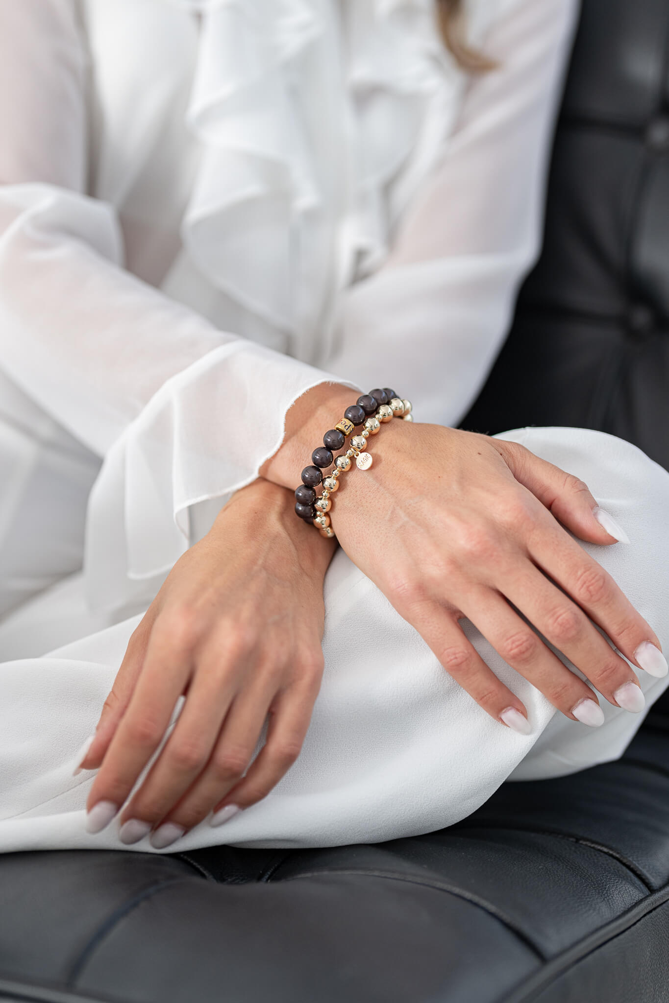 Eagle Gold Bead Bracelet