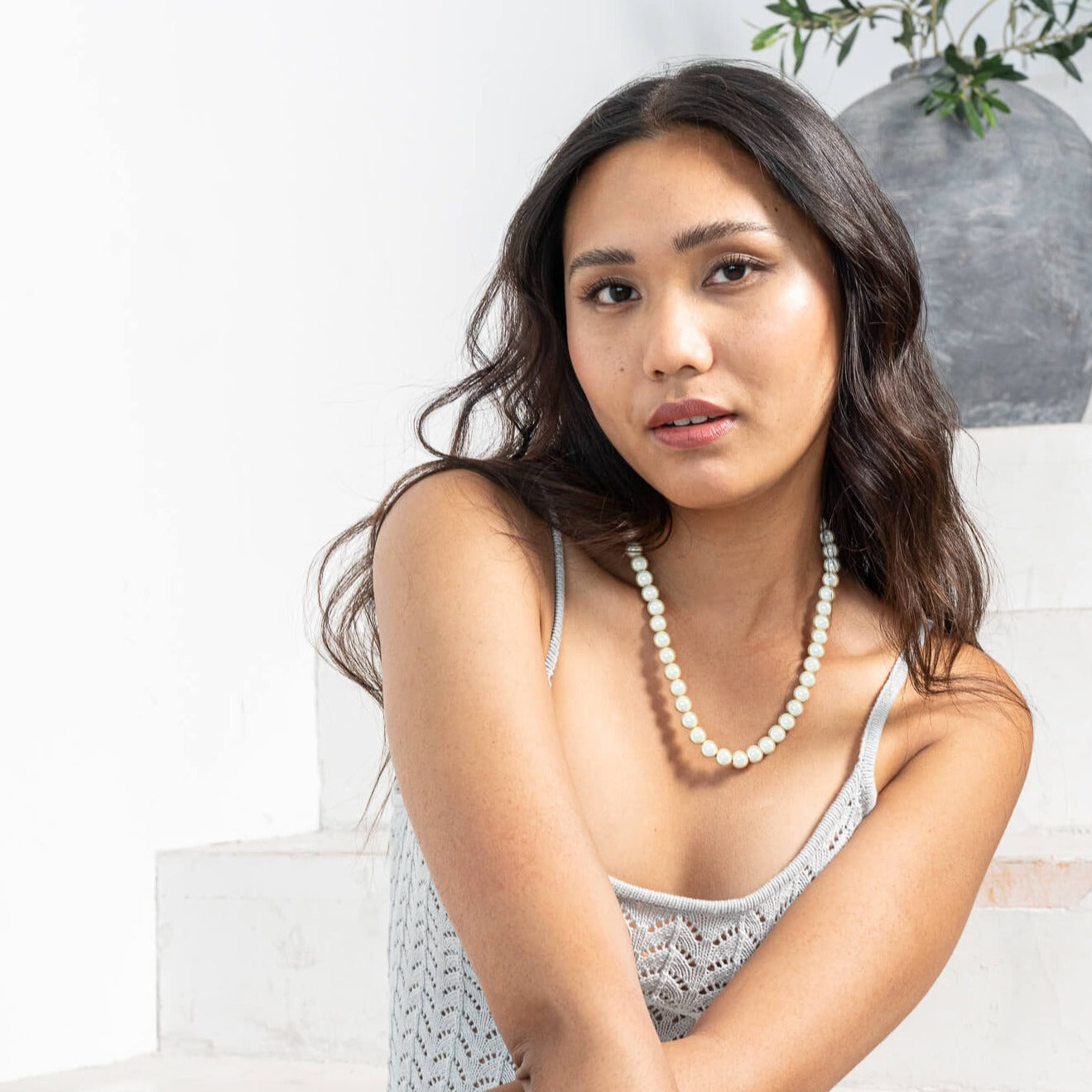 Champagner Halskette