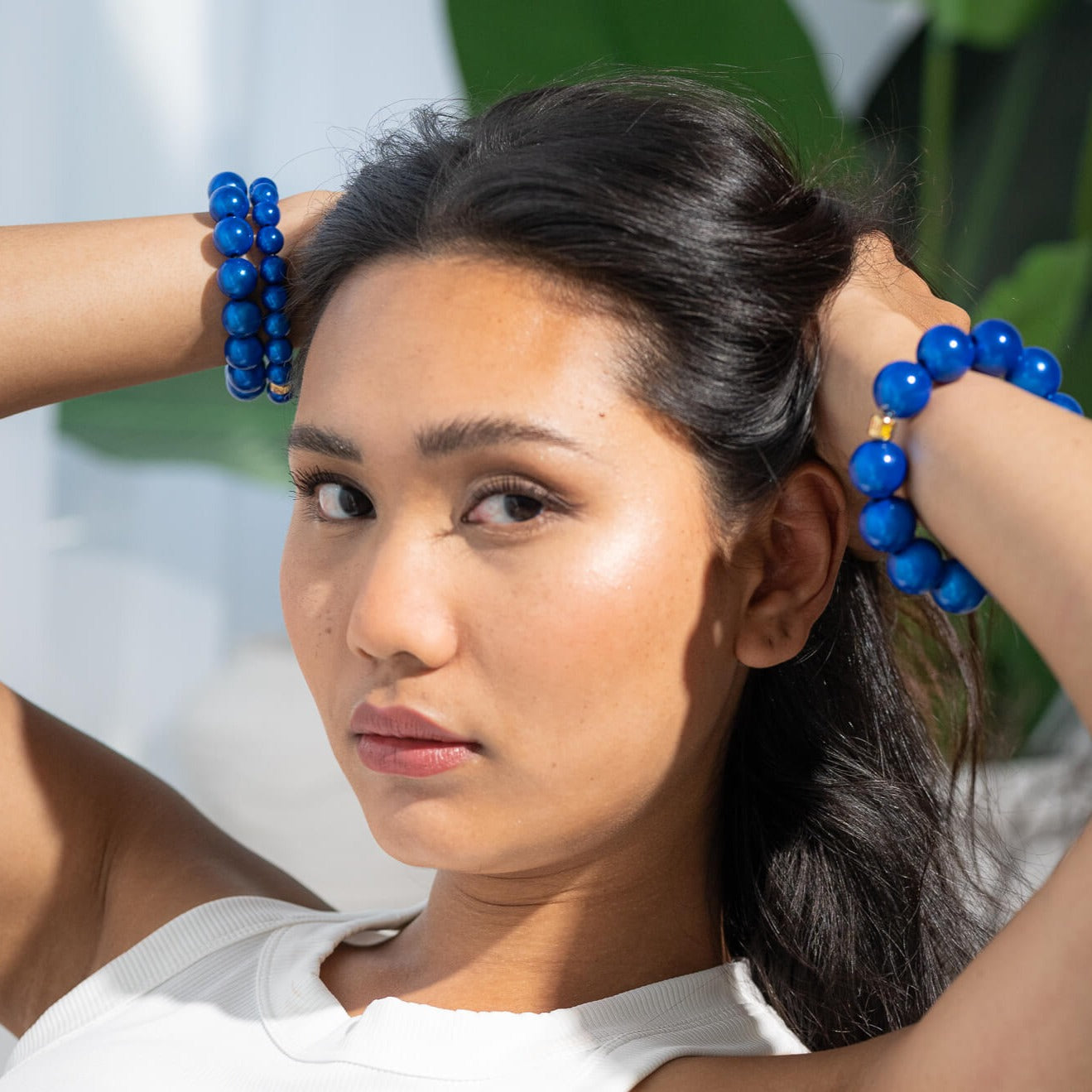 Pearl bracelet navy