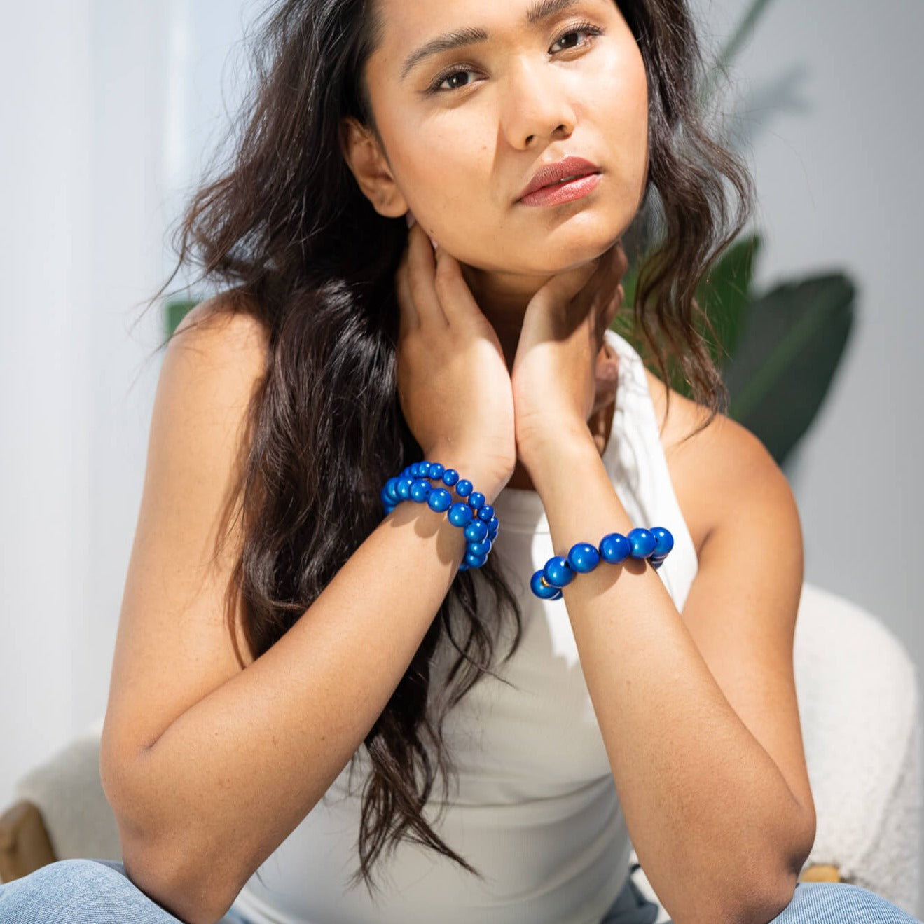 Pearl bracelet navy