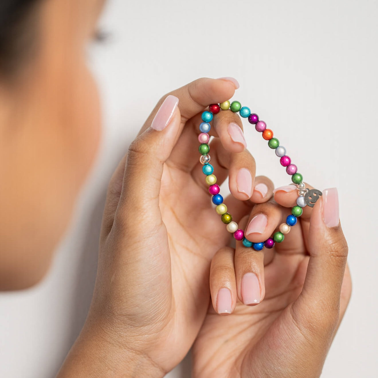 Happy Rainbow Beaded Bracelet