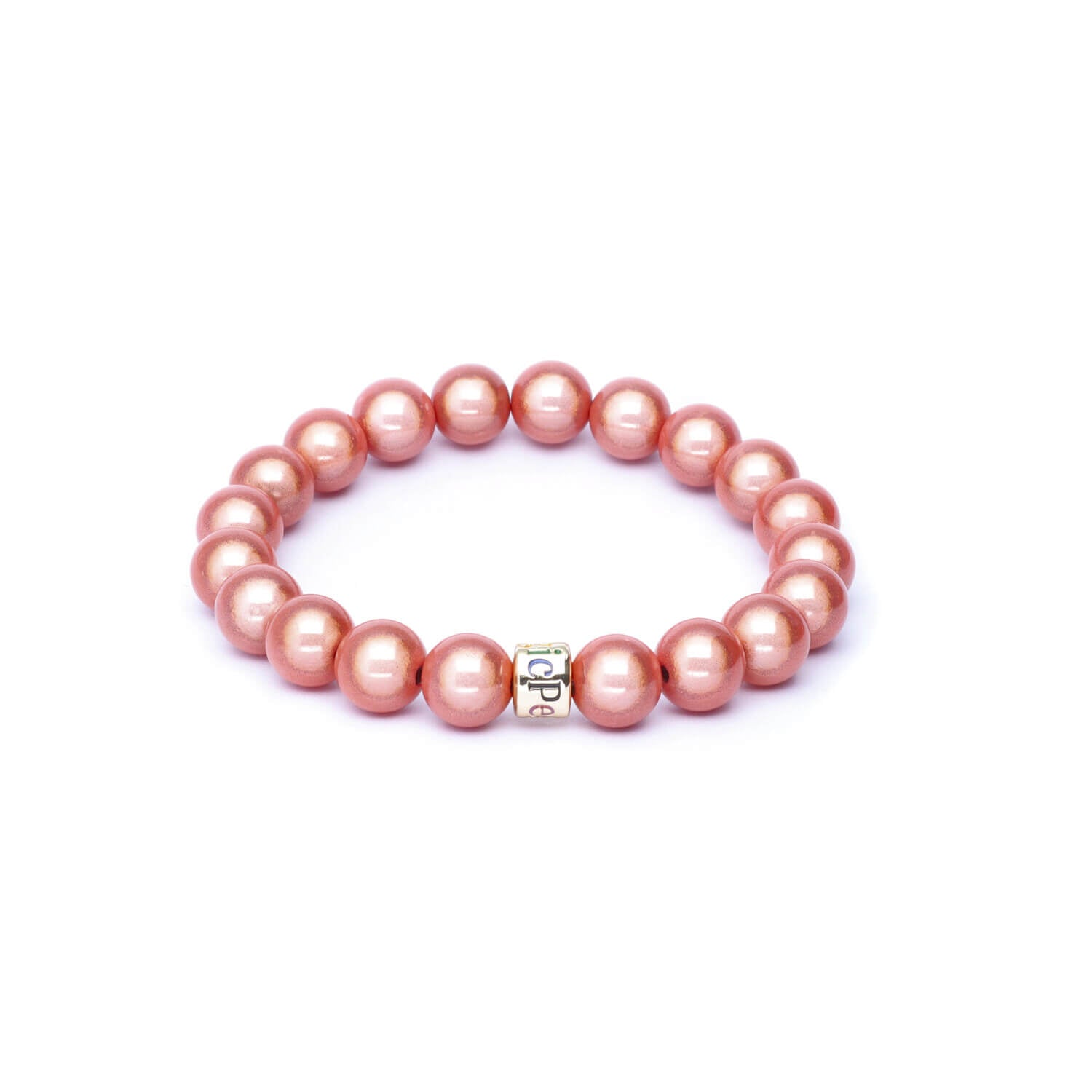 Perlenarmband Apricot