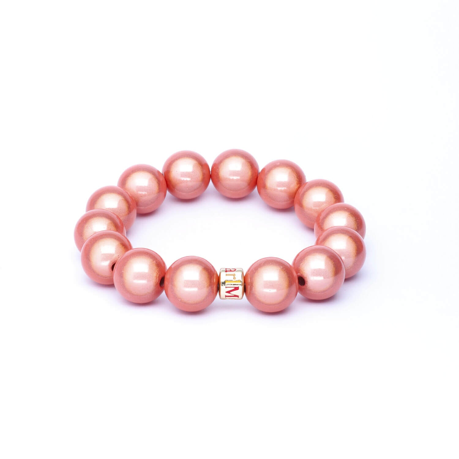 Perlenarmband Apricot