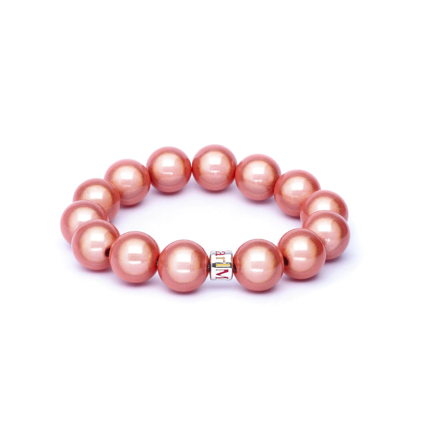 Perlenarmband Apricot