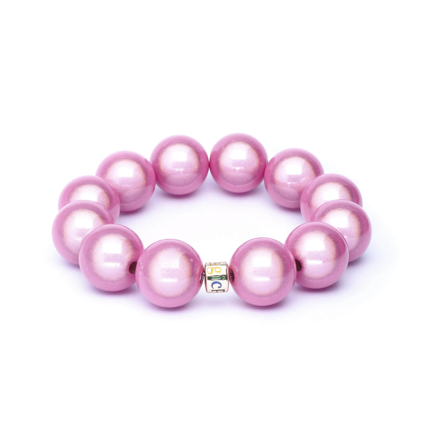Perlenarmband "Big Rosé"