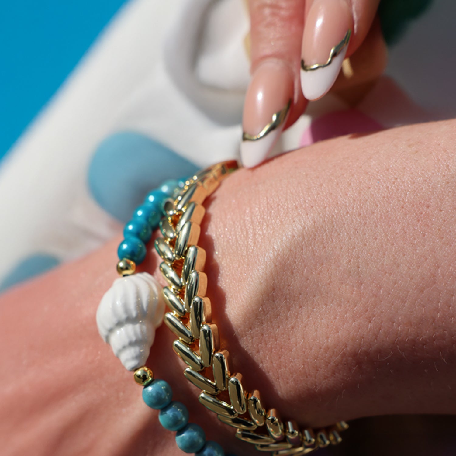 Sea Shell Perlenarmband