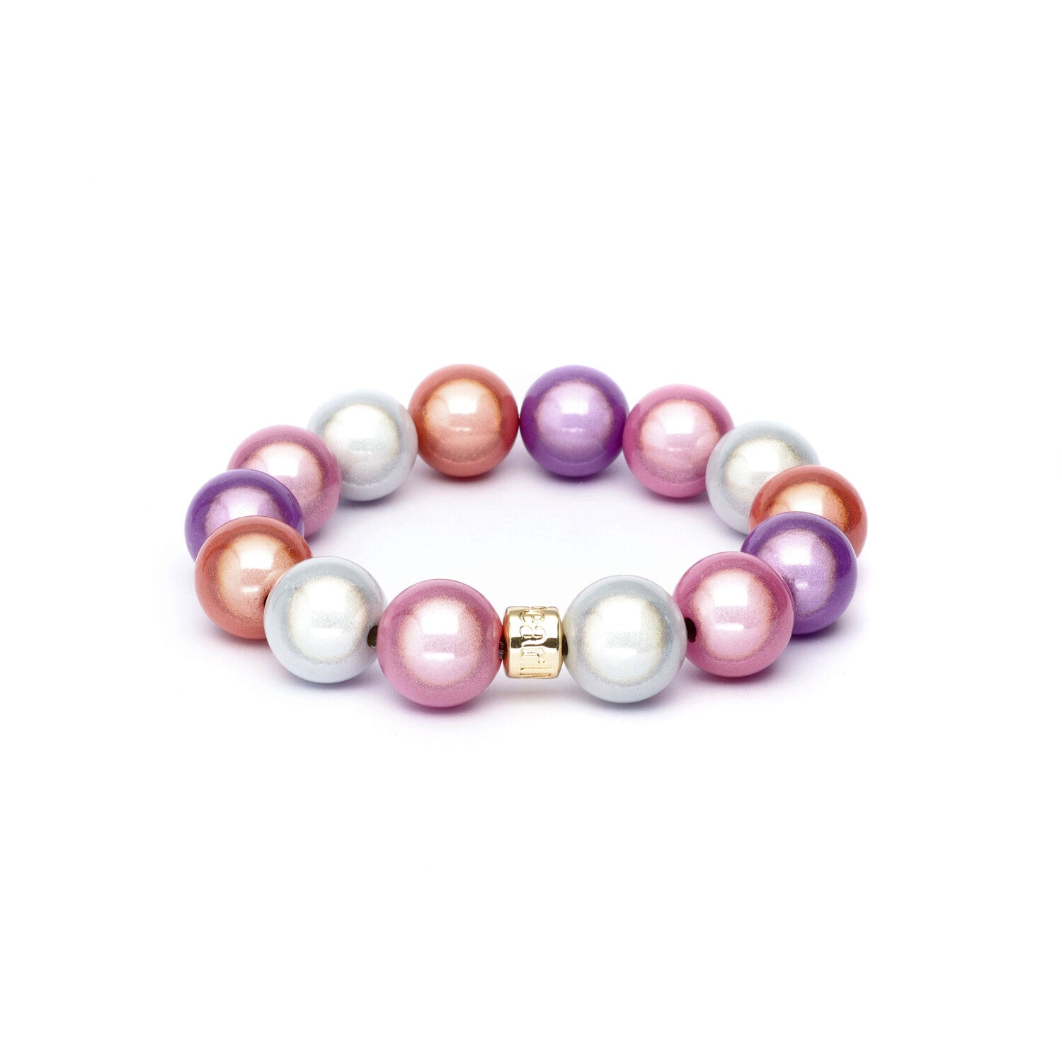 Perlenarmband Pastell