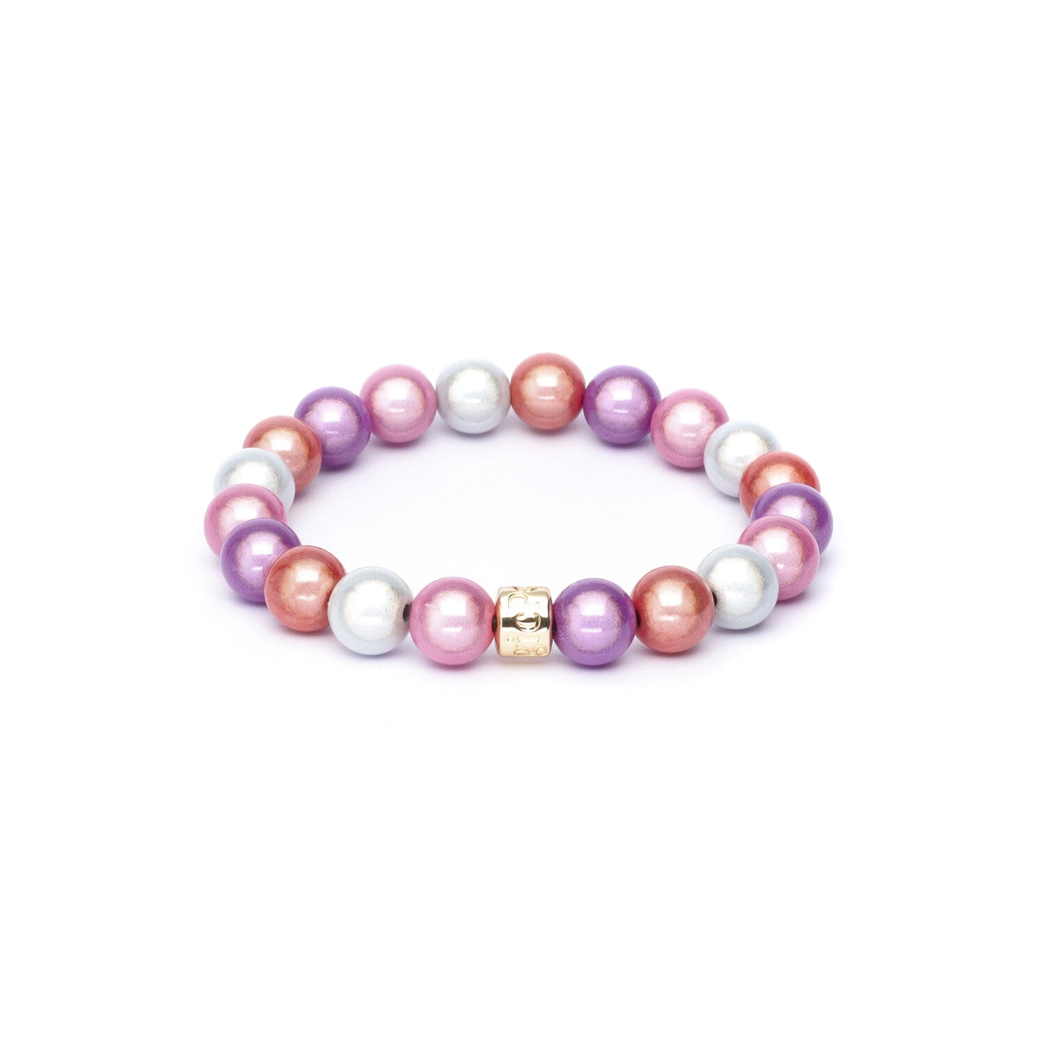 Perlenarmband Pastell