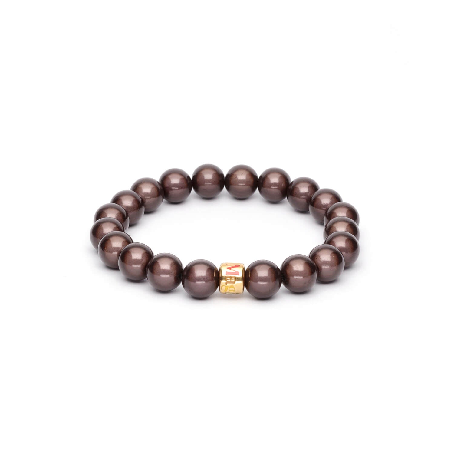 Perlenarmband Anthrazit