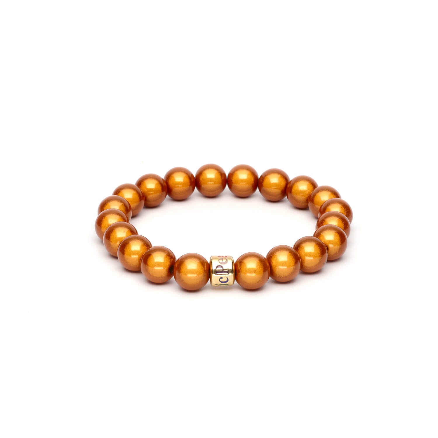 Perlenarmband Bronze