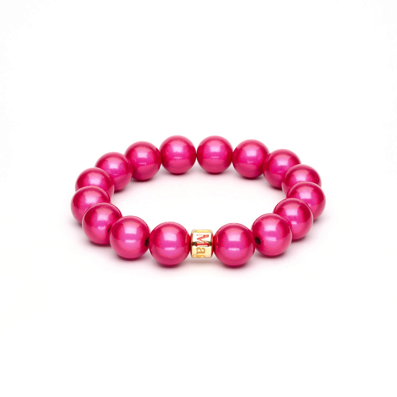 Perlenarmband Hot Pink