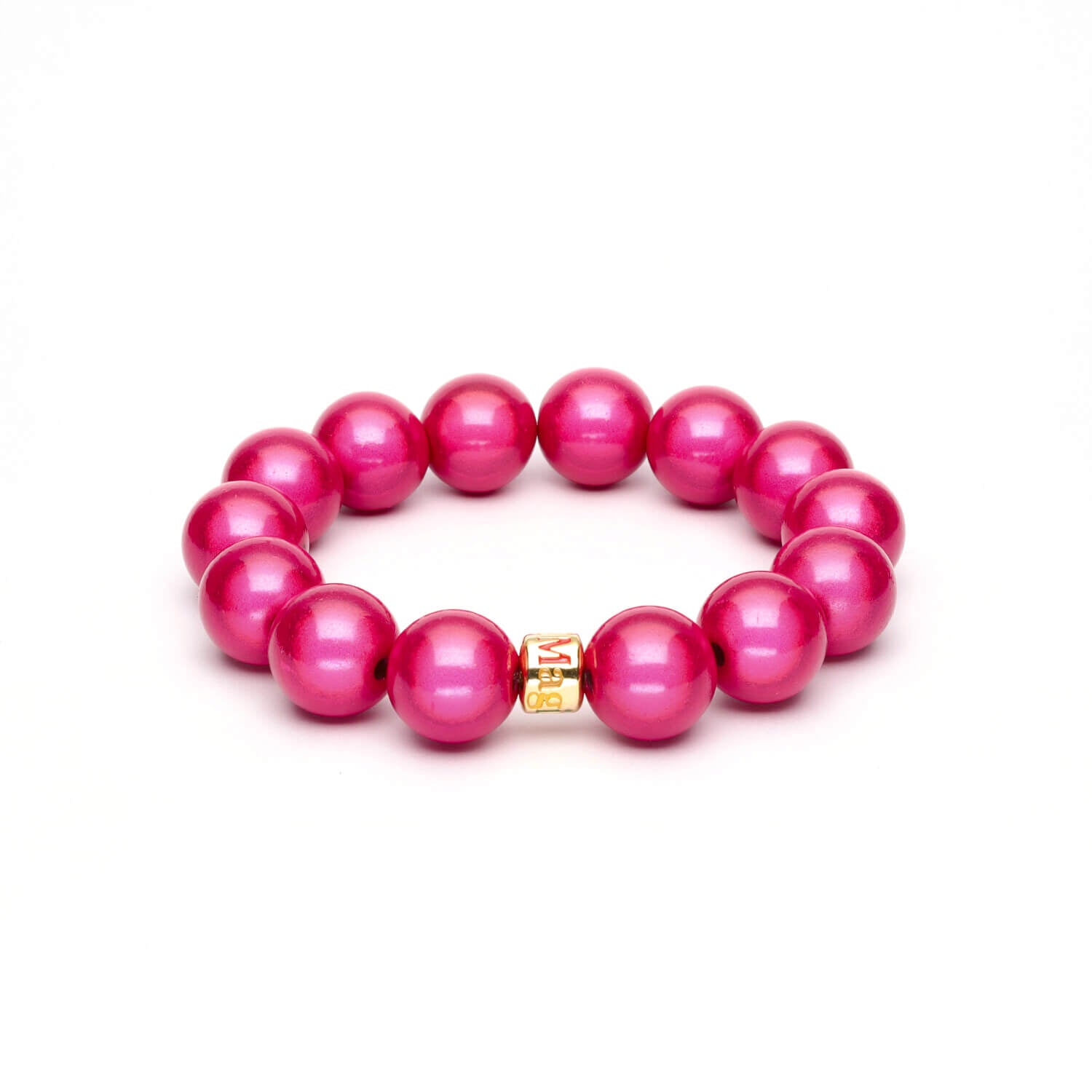 Perlenarmband Hot Pink