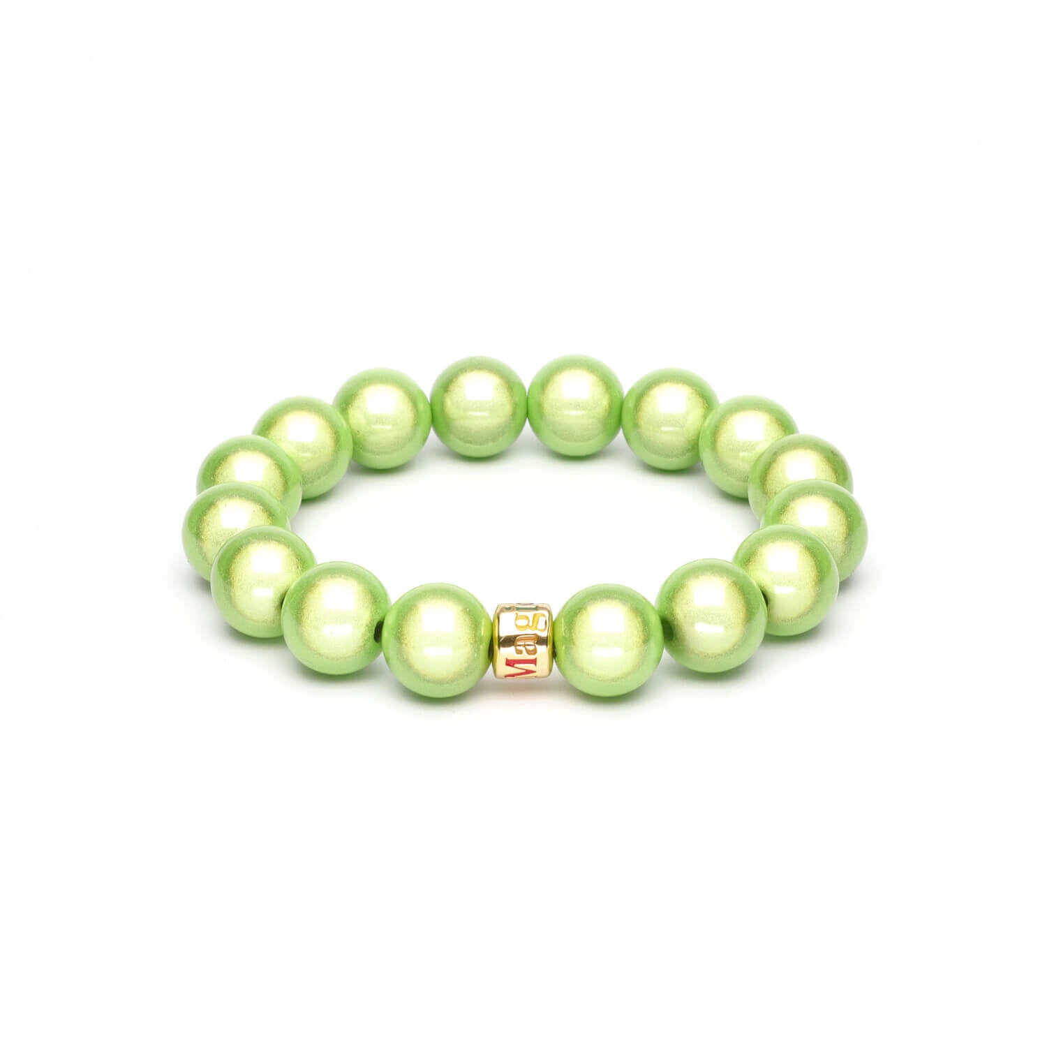 Perlenarmband Lime