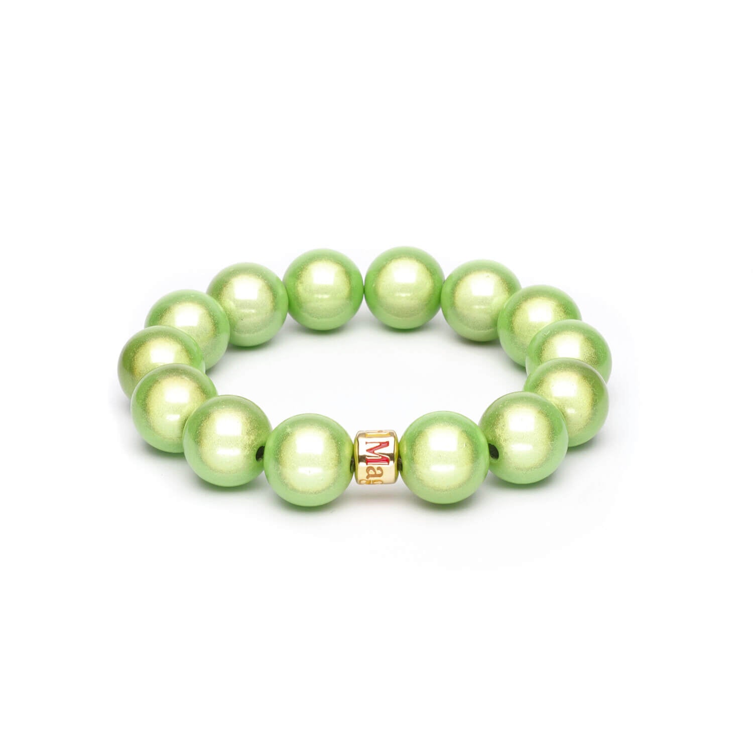 Perlenarmband Lime