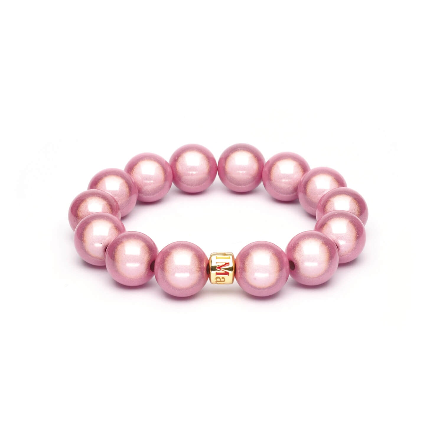 Perlenarmband Rosé