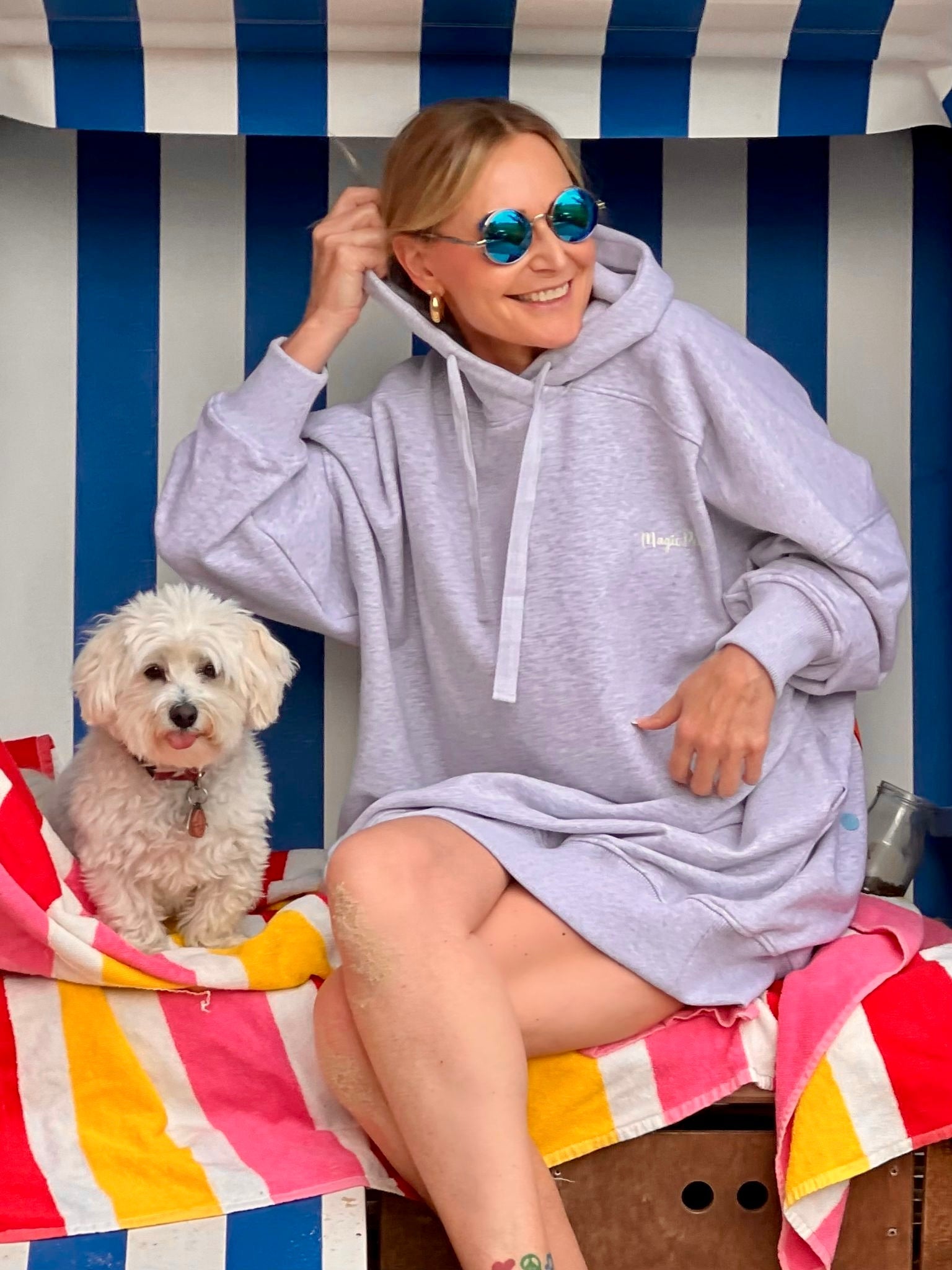 Beach Edition Hoodie-Dress - "Magic Vibes"
