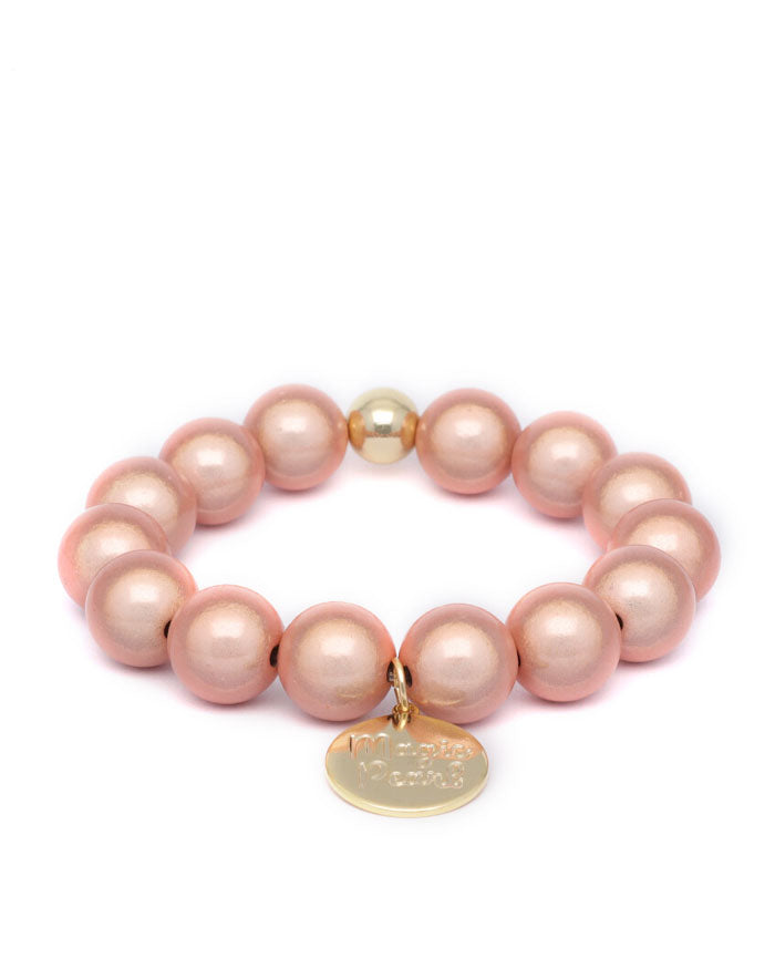 Pearl bracelet champagne rose